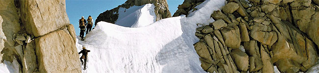 alpinisme  Chamonix avec un guide de haute montagne