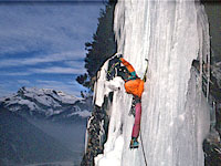 cascade de glace � Chamonix